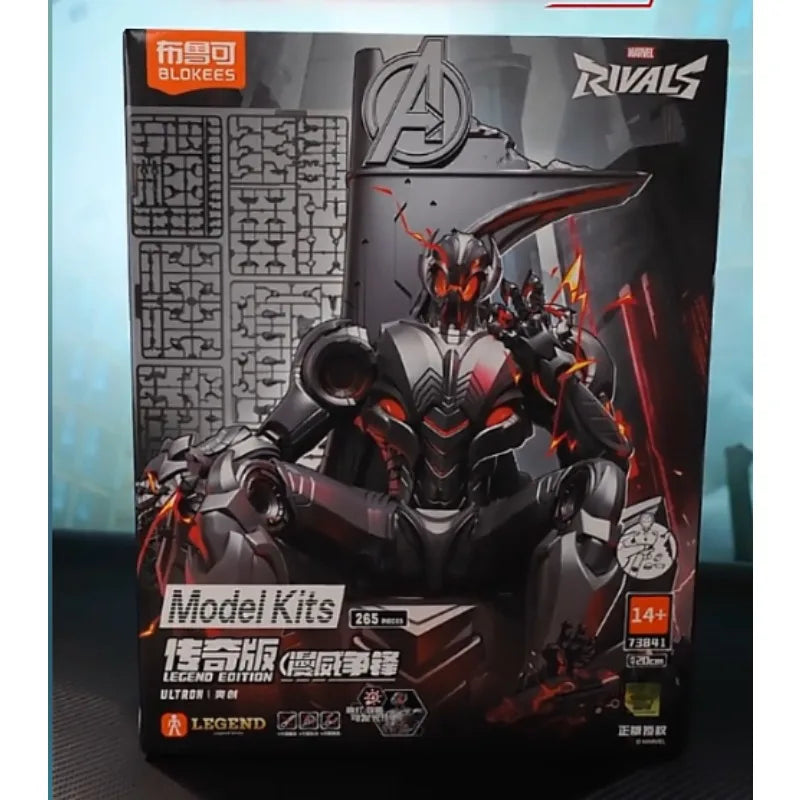 In Stock New Blokees Ultron Marvel Rivals Legend Model Kit Figure Anime Action Figure Assembly Model Kit Robot Gifts Toys