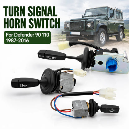 3PCS Indicator Turn Signal Horn Light Switch Kit  Steering Column Set for Land Rover Defender 90 110 130 1987 - 2016 Accessories
