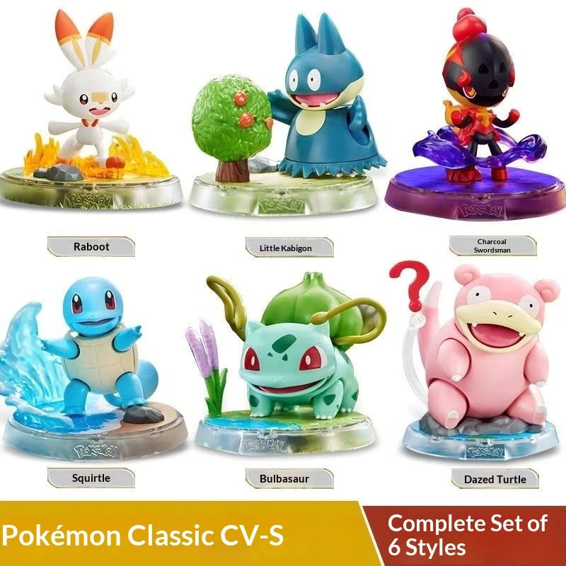 BLOKEES  Pokemon Classic Version S Series 2 Squirtle Bulbasaur Charcadet Assembly Building Block Figure Toy Gift Set