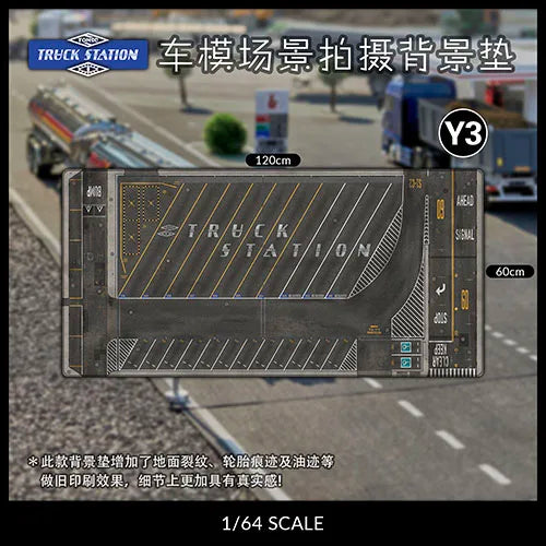 80CM 1:64 Scale Model Car Scene Mat Large Parking Lot Mat for Diecast Vehicle Scene Display Toy Mouse Pad Scene Show Toy