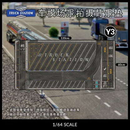 80CM 1:64 Scale Model Car Scene Mat Large Parking Lot Mat for Diecast Vehicle Scene Display Toy Mouse Pad Scene Show Toy
