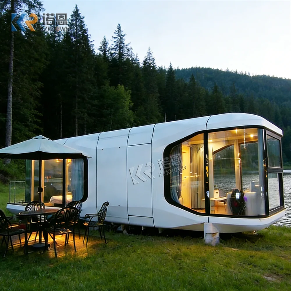 Futuristic Modular Space Capsule House Prefabricated Eco Capsule Home Portable Container House Comfortable Home For Camp