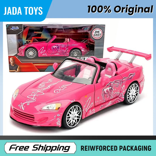In Stock JADA 1:24 Fast & Furious HONDA S2000 Ride 1:32 Alloy Die-cast Car Model Original Box Gifts Collecting hobbies