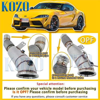 Turbo Downpipe Pipe for Toyota Supra A90 3.0T B58 Engine 2019+