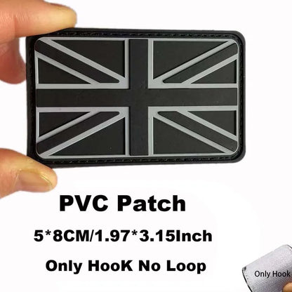 Russia,Poland,Germany,Italy,Spain,France Flags Emblem Military Backpack Badge,3D PVC Rubber Applique Tactical Patches with Hook
