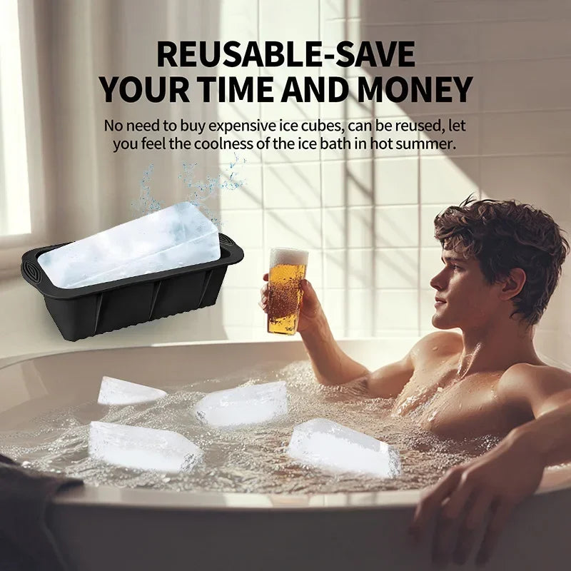 Extra Large Ice Block Mold Large Ice Molds for Water Chiller Cold Plunge,Ice Cube Molds Ice Cube Tray Silicone Molds