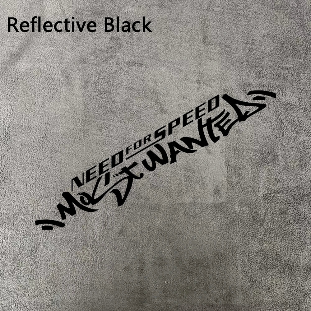 1pc Need For Speed Most Wanted Text Vinyl Sticker Waterproof Tuning Decal for Car Door Hood Window Side Body Decor