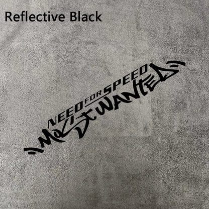 1pc Need For Speed Most Wanted Text Vinyl Sticker Waterproof Tuning Decal for Car Door Hood Window Side Body Decor