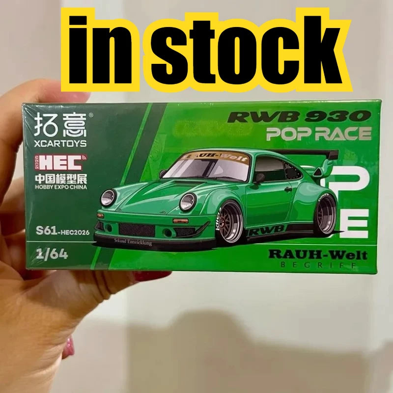 POPRACE 1/64 PANDEM ELISE RWB 930 RX-7 FD 3S 2026 HEC in Stock Alloy Motor Vehicle Diecast Models Car Toys Collection Boy Gifts