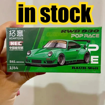 POPRACE 1/64 PANDEM ELISE RWB 930 RX-7 FD 3S 2026 HEC in Stock Alloy Motor Vehicle Diecast Models Car Toys Collection Boy Gifts