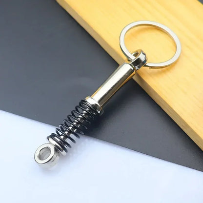 Metal Mini Car Auto Creative Wheel Keychain Parts Auto Enthusiast  Accessories KeyKeyring Ring Chain for Men Woman Lover Gift