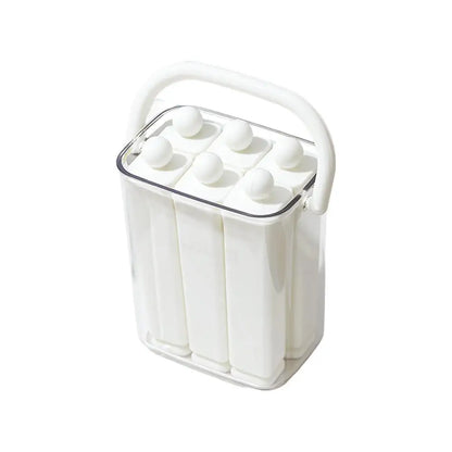Food Grade Silicone Ice Pop Mold Ice Tray With Lid Handle Diy Juice Coffee Easy Release DIY Popsicle Jelly Frozen Dessert Making