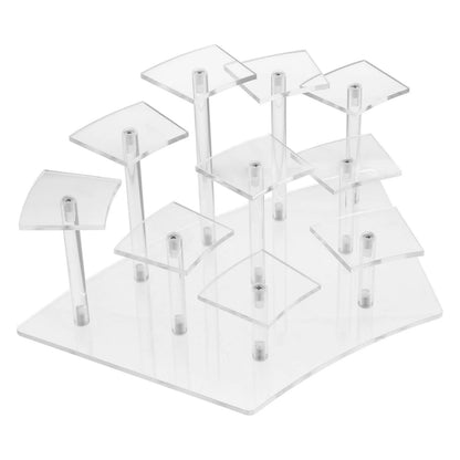 8/10 Tier Acrylic Display Riser Shlef Layered Display Action Figure Perfume Stand for Desserts Riser for Decoration Organization
