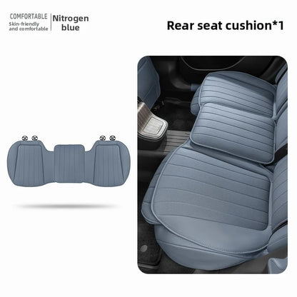 Luxury Sedan SUV Universal Nappa Leather Car Seat Cover Comfortable Memory Foam Perforated Leather Cushion Car Seat Protection