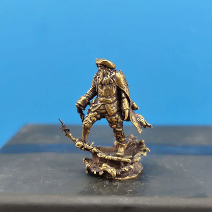Brass Pirate Monster Caribbean 1/64 Figurine Miniature Landscape Display Model