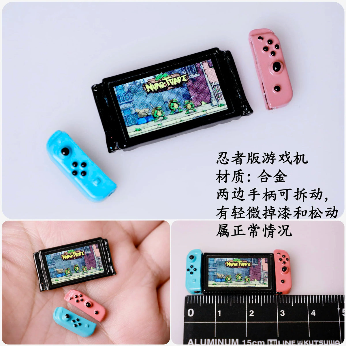 Mini Game Console Model Simulation Gameboy Dollhouse Decor Scene Shooting Prop Miniature Toy