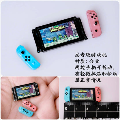 Mini Game Console Model Simulation Gameboy Dollhouse Decor Scene Shooting Prop Miniature Toy
