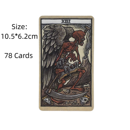 Tarot del A Tarot Deck and Guidebook Inspired by the World of Guillermo del Toro Novelty Book Beginners Card Game Deck Toy