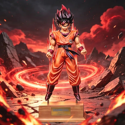 37cm/14.57in Anime Dragon Ball Z Figure Kaiouken Goku Action Figures Pvc Statue Desktop Ornamen Collection Model Toys Gifts