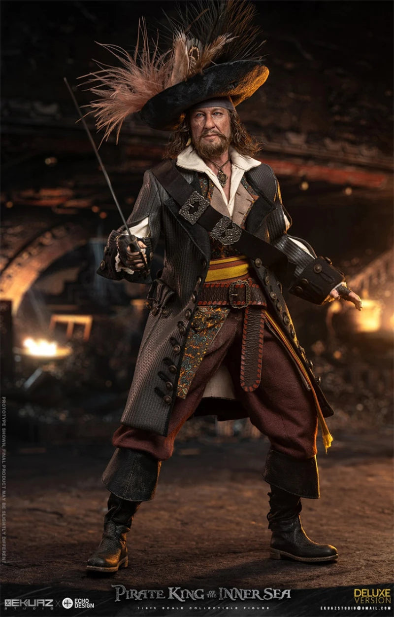 In Stock EKUAZ STUDIO Captain Barbossa EKS012 Pirates of The Caribbean Action Figure Anime Model Trendy Toy Doll Collectibles