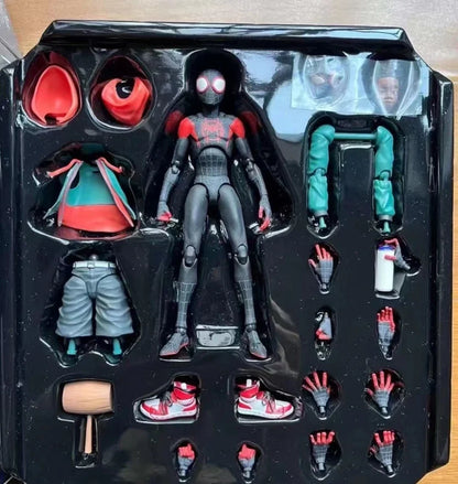 Marvel Legends In Stock Miles Morales Spiderman Action Figure Spider Verse Shf Anime Statue Collectible Toy For Adult Collection