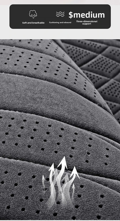 Car Suede Seat Protection Universal Car Seat Cover All Season Breathable Perforated Suede SUV Sedan Seat Cover Latex Cushion