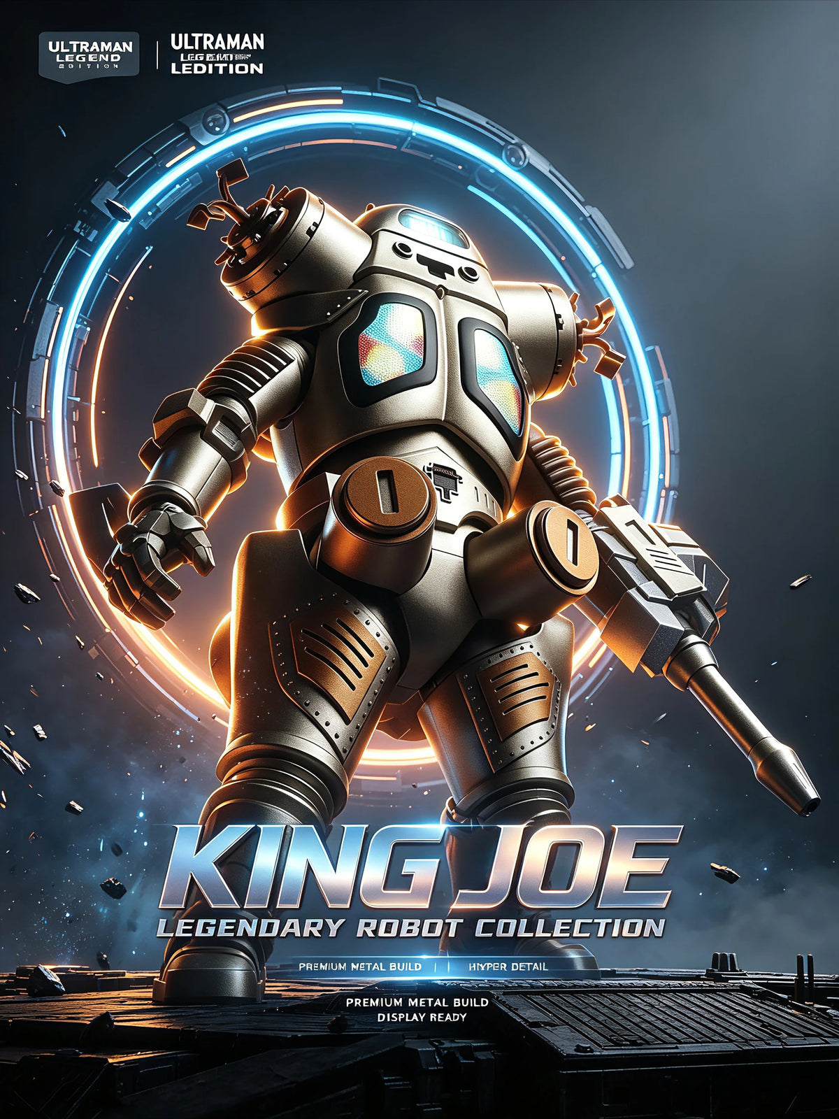 In Stock Blokees Ultraman Legend Edition King Joe Action Figure Assembled Model Kit Movable Model Splicing Toy Gift Model Mecha