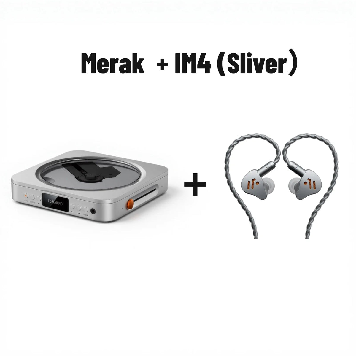 Fosi Audio Merak HiFi CD Player with Remote CS43131 DAC 210MW *2 Headphone Amp Supports USB Ripping USB Drive Input
