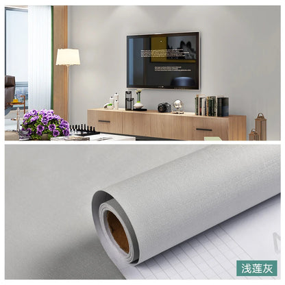 Macaron DIY Solid Color Stickers Self-adhesive Thickened Waterproof PVC Bedroom Dormitory Wardrobe Wall Renovation Wallpaper
