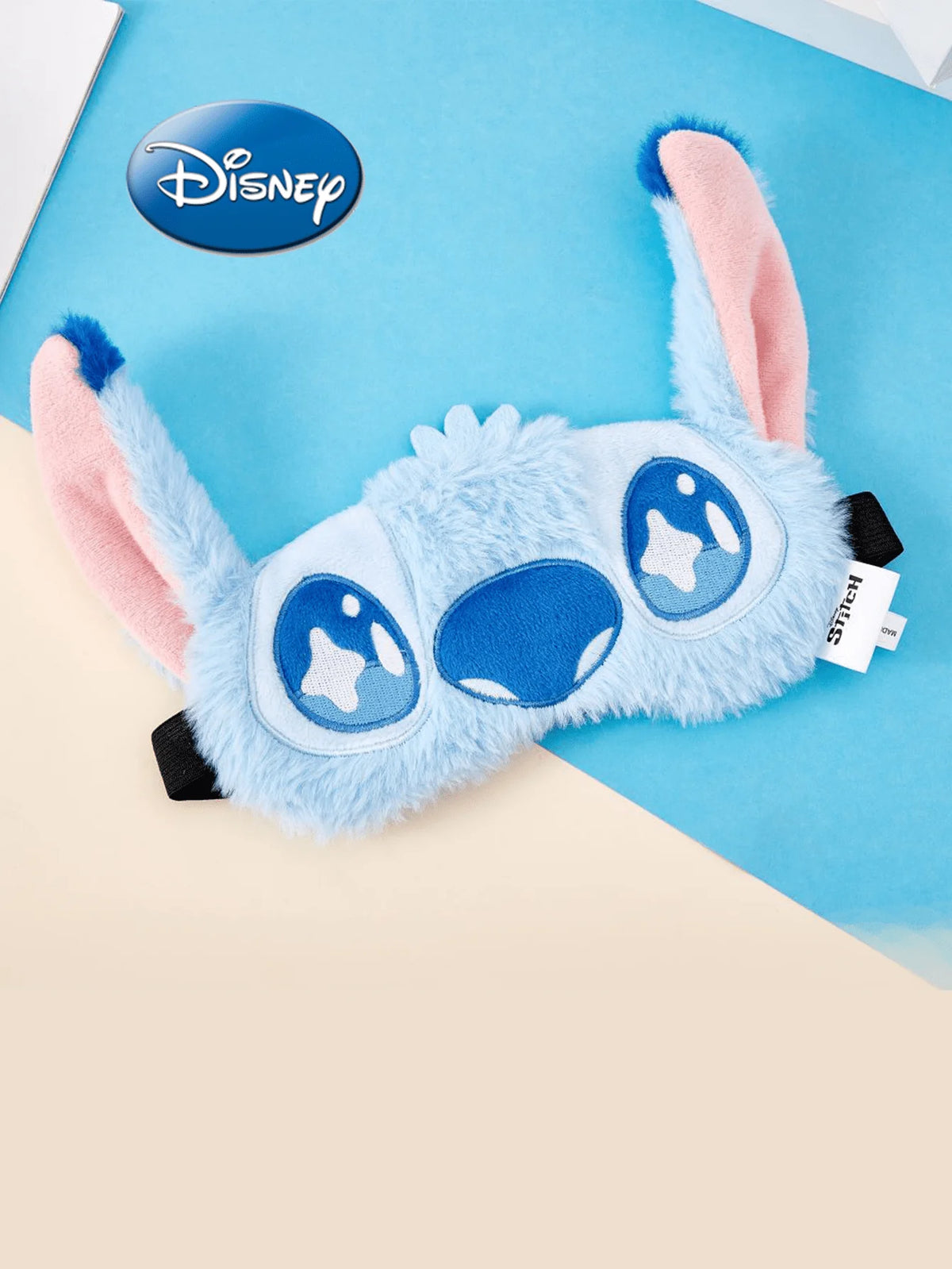 1PC Disney Officially Licensed Stitch Angel Eye Mask Couple Style Cute Cartoon Soft Comfortable Plush Material Patch Nap Rest