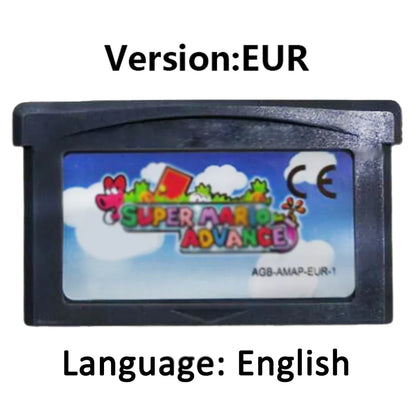 Mario GBA Games cards EUR USA Version GBA Game Cartridge 32 Bit Video Game Console Card Series Super  Wario Land4