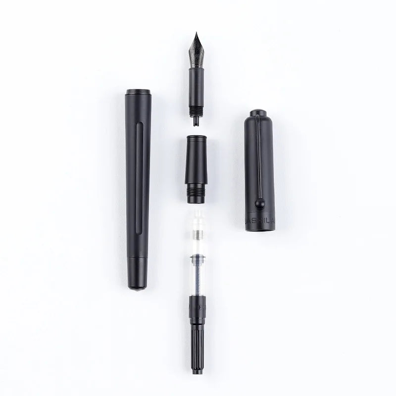 Luxury Titanium Nib Fountain Pen Writing Signing Calligraphy Pens Gift Office Stationery Supplies