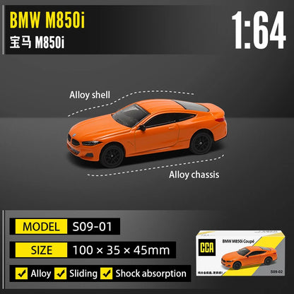 CCA 1:64 Porsche 911 GT2 RS BMW X5M Audi, Ford, Nissan Collection Full body Alloy Manufacturing Die Casting Car Model Toy Car