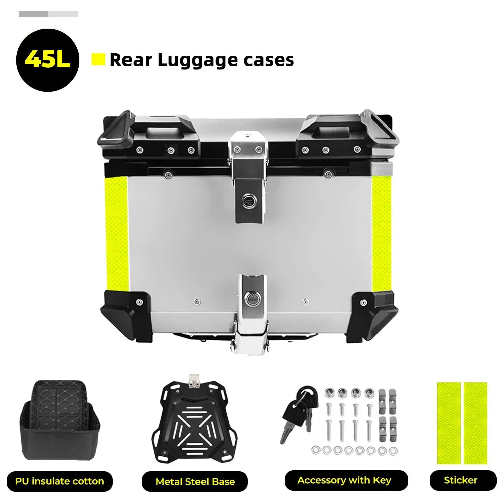 CNC Aluminum Motorcycle Helmet Box Trunk Top Case Travel Luggage Storage Box for BMW R1200GS Adventure 1200 GS R1250GS ADV