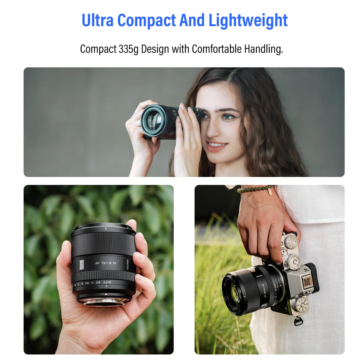 Viltrox AF 75mm F1.8 90mm F2.0 EVO APS-C Camera Lens Medium Telephoto Prime Len Wedding Event Vlog Video for Sony Nikon Fujifilm