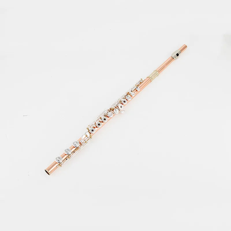 MURAMATSU Flute17-hole Holes C Key Professional Transverse Flute Concert Musical Instrument with Box Cleaning Cloth Stick Gloves