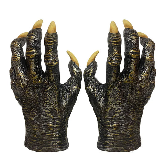 Halloween Claw-Style Gloves - Latex Material Realistic Werewolf Gloves - Role-Playing Props, Party Costumes - Terrifying Hand De