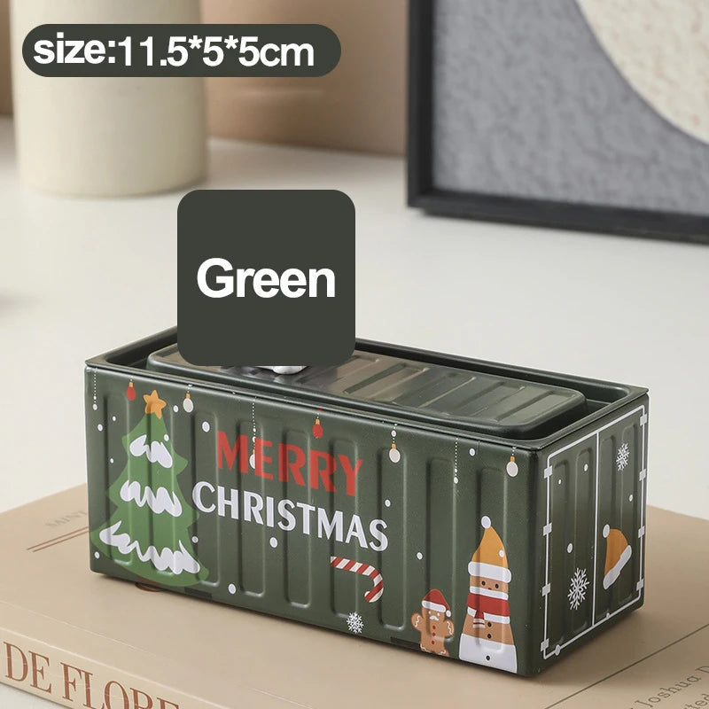 Iron Storage Box Retro Industrial Style Metal Miniature Container Model Decorative Storage Box Creative Model Display Piece