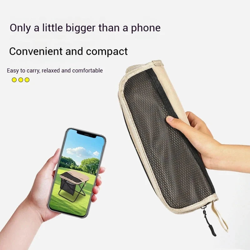 @*Foldable Backpack Stool Portable Folding Stool With Carry Bag Lightweight Mini Easy Carry Outdoor Chair For Travel For Travel