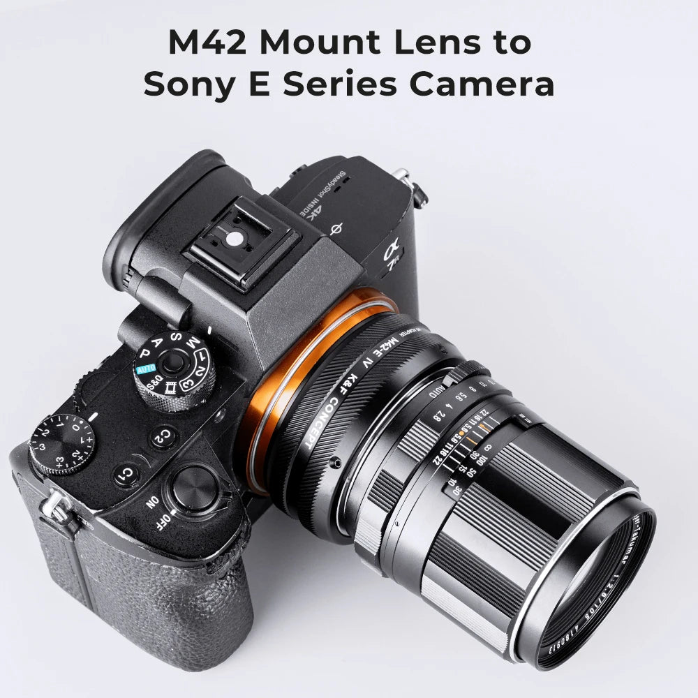 K&F CONCEPT Camera Lens Adapter for M42 Mount Lens to Sony E NEX Canon EF EOS R EOS M Nikon F Z Fujifilm FX M4/3 Leica SR Camera