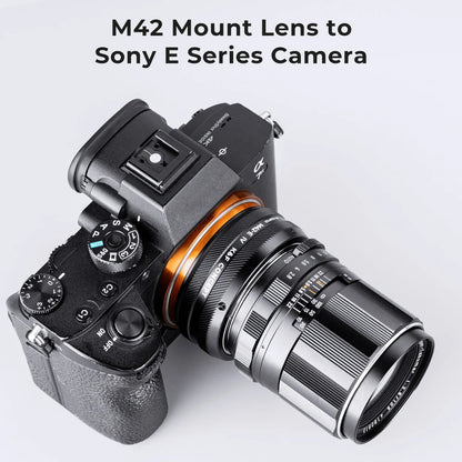 K&F CONCEPT Camera Lens Adapter for M42 Mount Lens to Sony E NEX Canon EF EOS R EOS M Nikon F Z Fujifilm FX M4/3 Leica SR Camera