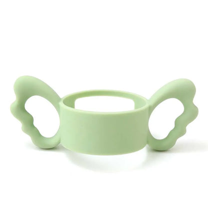Wide-Neck Square Bottle Silicone Handle Baby Bottle Accessory Hergen Angel Handle Cup Cover