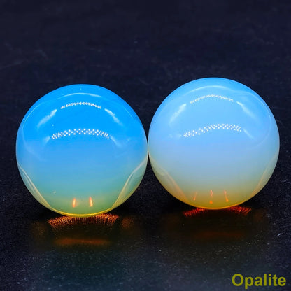 25mm Natural Stone Sphere Healing Crystal Magic Ball Amethyst Rose Quartz feng shui Collectibles energy balance Home Decor