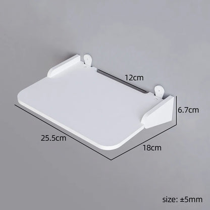 Wall Mount Floating Shelf with Hook Router Camera Power Strip Projector Set Top Box Hanging Storage Holder Home Office Organizer