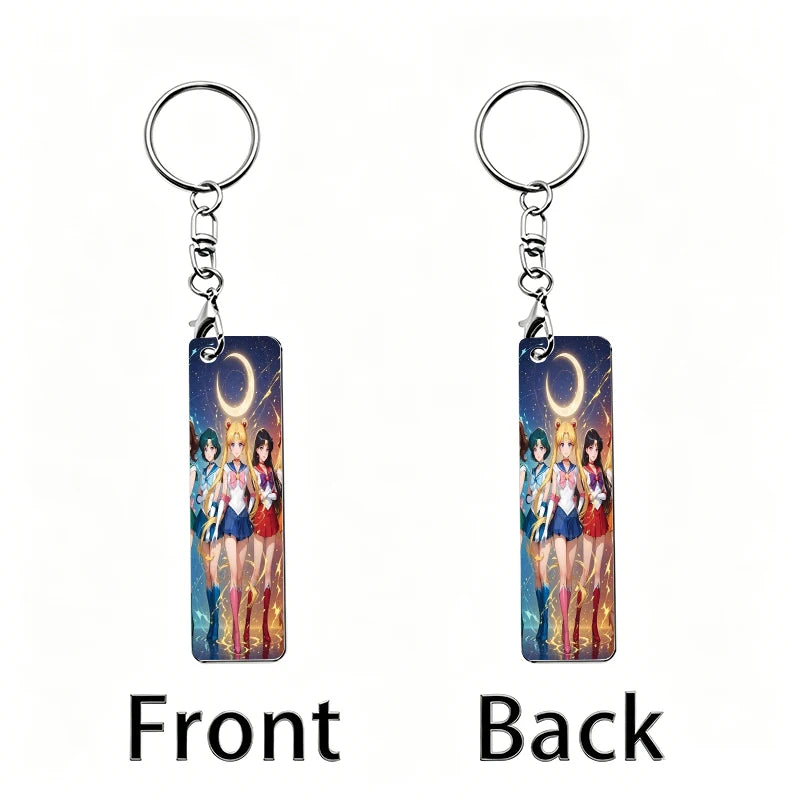 Sailor Moon Acrylic Keychain Backpack Anime Figures Two-dimensional Peripheral Keyring Pendant Decorative Ornament Keychains
