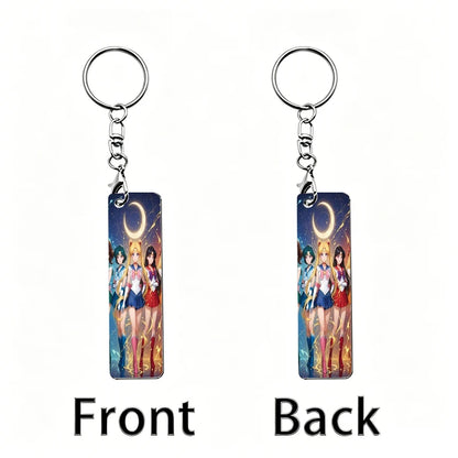 Sailor Moon Acrylic Keychain Backpack Anime Figures Two-dimensional Peripheral Keyring Pendant Decorative Ornament Keychains