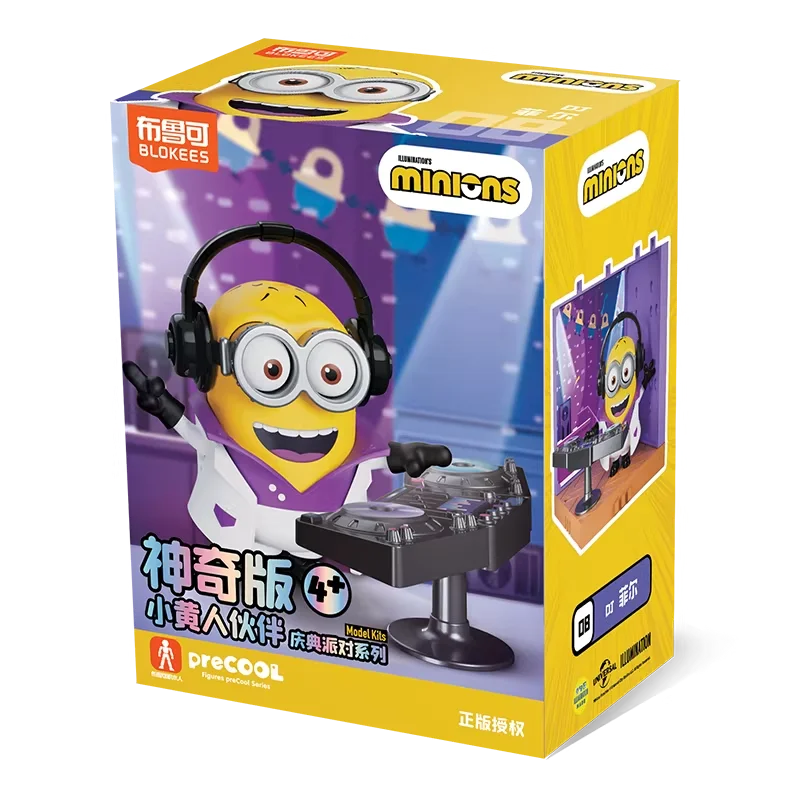 Original Blokees Minions PreCOOL Series Jelly Factory & Minions Celebration Party blind box Peripheral Collect Toys Boy Gifts