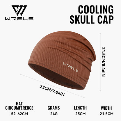 WRELS Skull Cap Helmet Liner Cooling 3D Mesh Breathable Quick Dry Sweat Wicking Cycling Hat UPF 50+ Sunscreen 24g Running Beanie