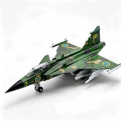 1/72 SAAB JAS-39 Gripen Fighter Jet Model Swedish Air Force Multirole Combat Aircraft Plastic Assembly Kit DIY Military Airplane
