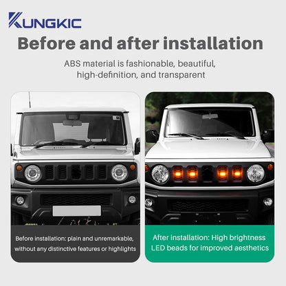 Car LED Front Grille Lights External Grille Lamps For 2019 2020 2021 2022 2023 2024 2025 2026 Suzuki Jimny JB64 JB74